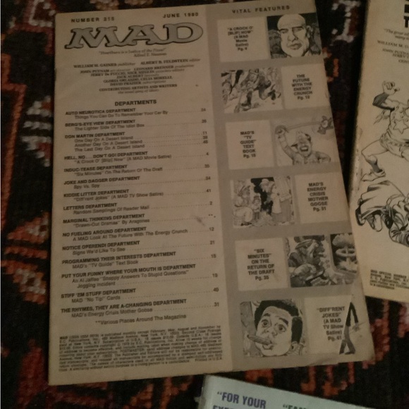 7 x Vintage 80’s MAD Magazines - Picture 7 of 8